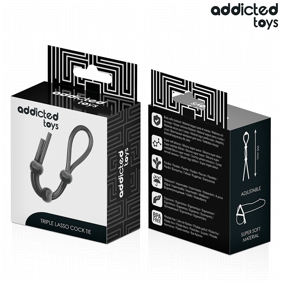 Cockring triple lasso silicone — emballage