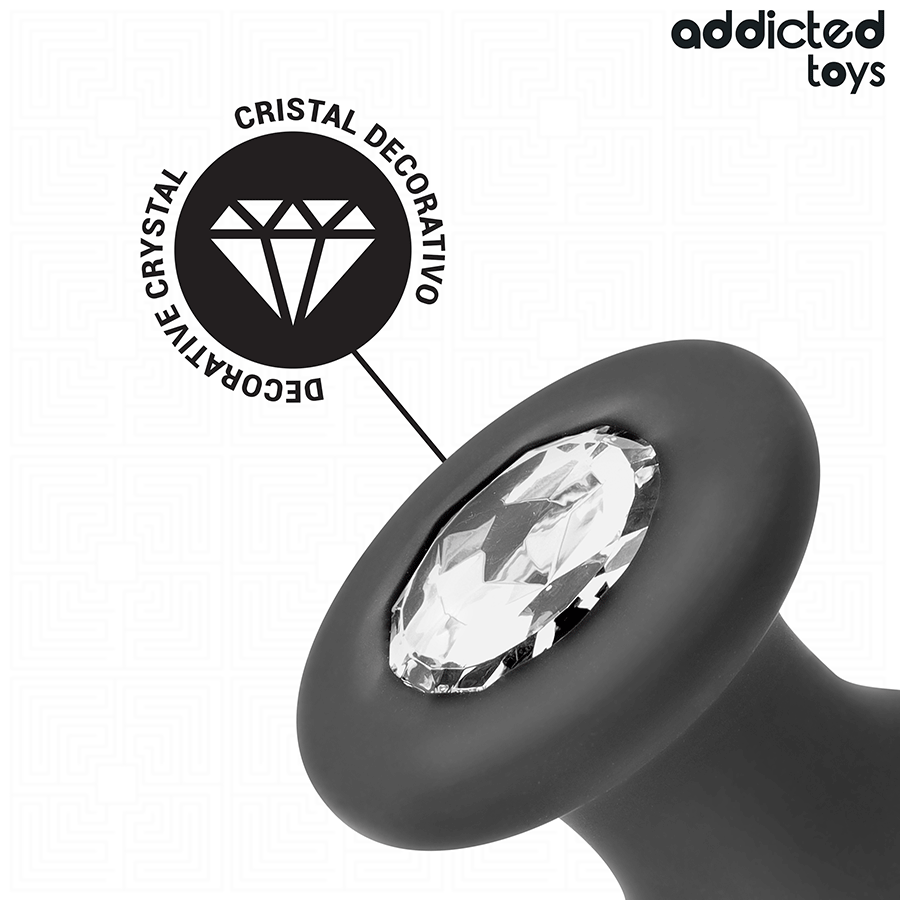 Plug bijou cristal S 3,8 cm débutant — gros plan