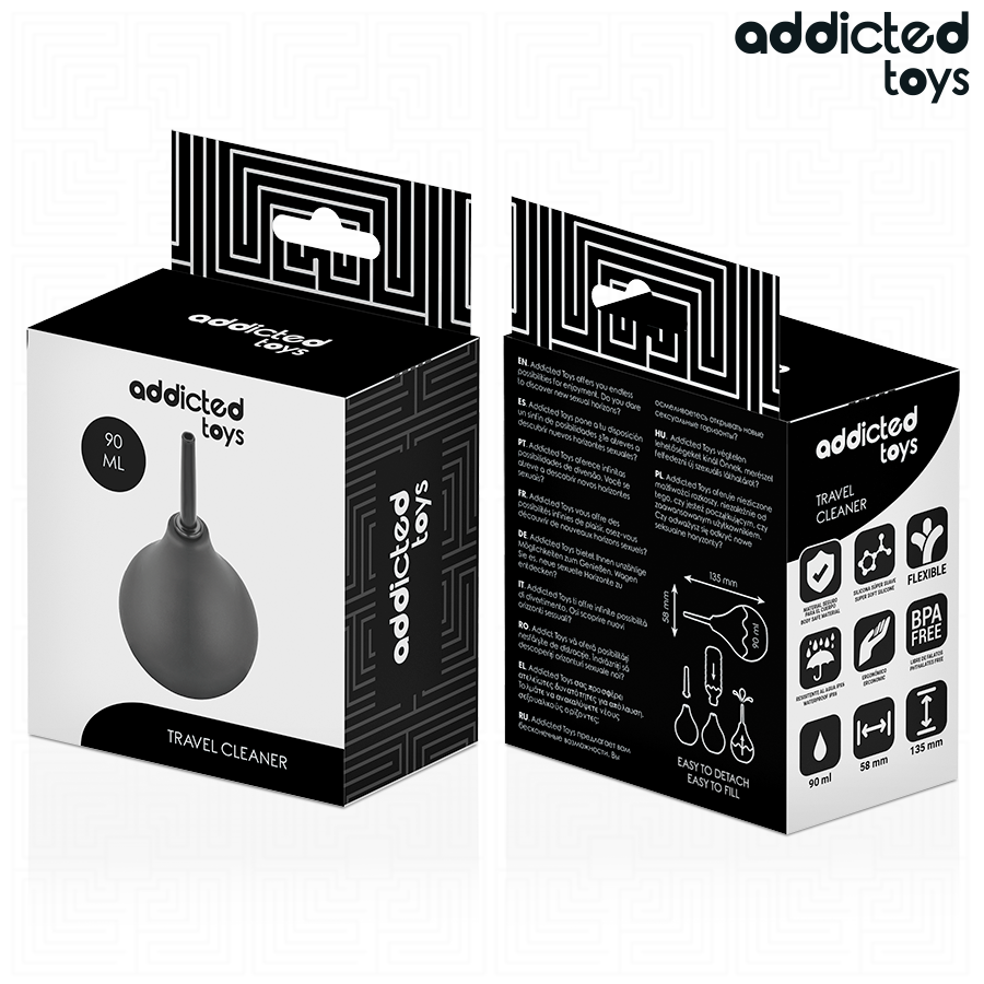 Poire anale voyage 90 ml ultra-compacte — emballage