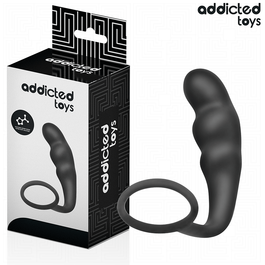 Plug trapu tête bulbeuse + cockring — Modèle 4 · Addicted Toys · Plugs