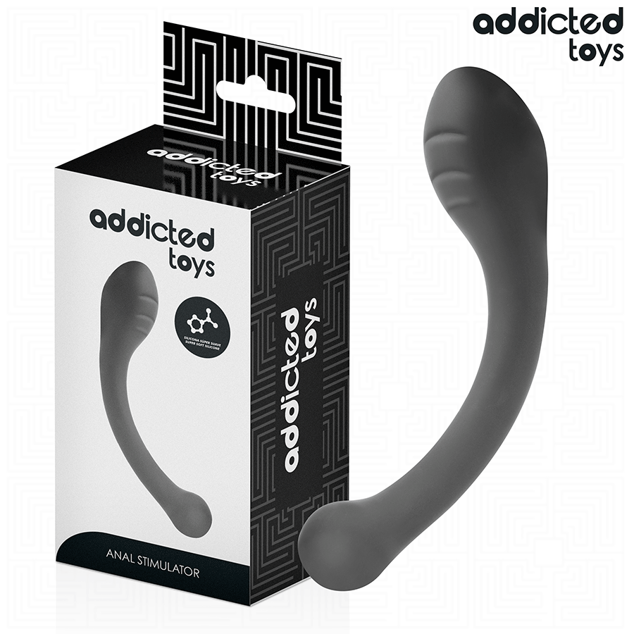 Stimulateur prostatique courbé silicone 18 cm · Addicted Toys · Plugs