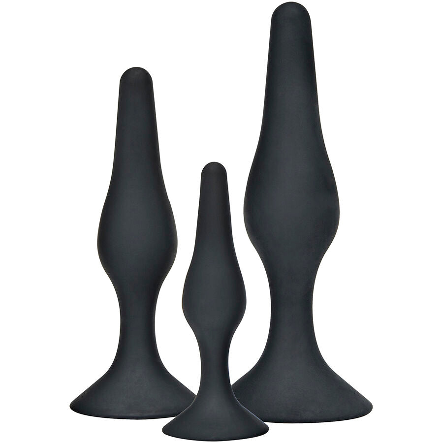 Kit 3 plugs anaux silicone progressifs — Curvy Companions · Toyjoy · Plugs