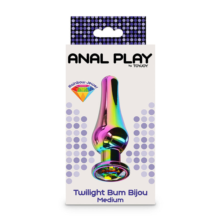 Plug bijou aluminium rainbow 11 cm — vue de profil