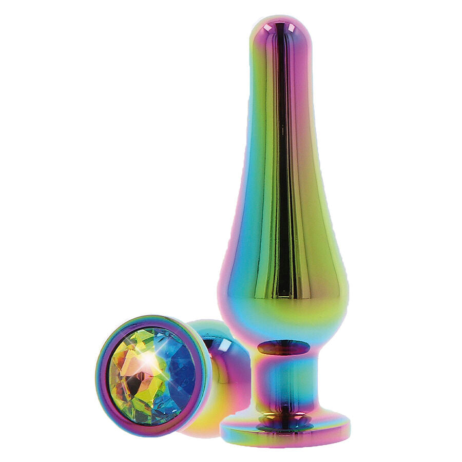 Plug bijou aluminium rainbow 11 cm — Twilight Bum M · Toyjoy · Plugs bijoux