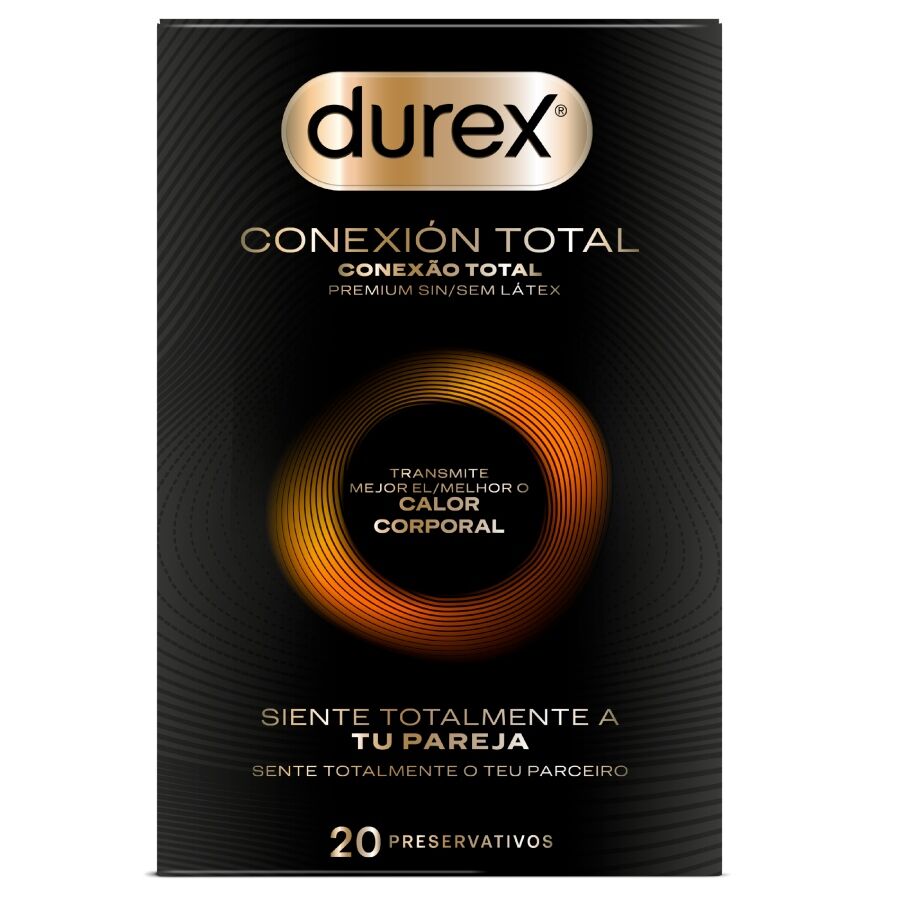 Mug pénis Durex Condoms Préservatifs Durex Real Feel — 20 unités en Polyisoprène vu de face