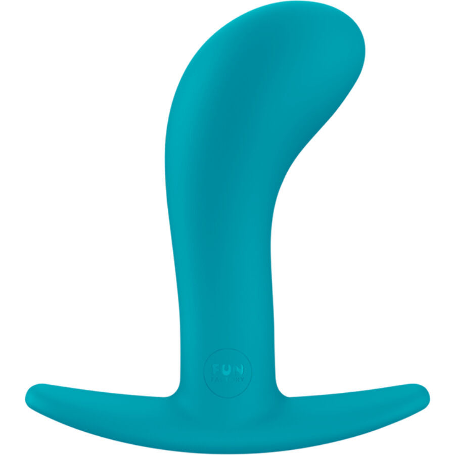 Plug anal courbé silicone 11 cm — vue de profil