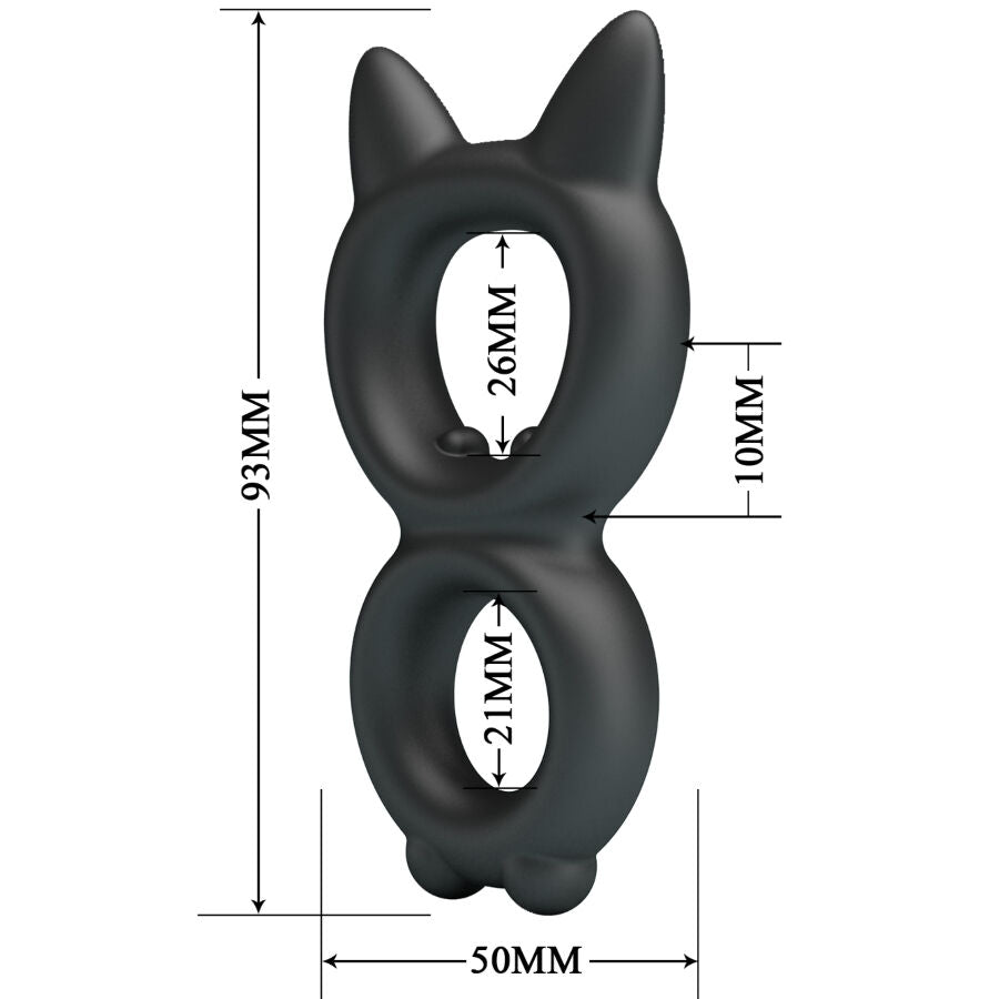 CRAZY BULL BAGUE DOUBLE EN SILICONE TORAN MODELE 20