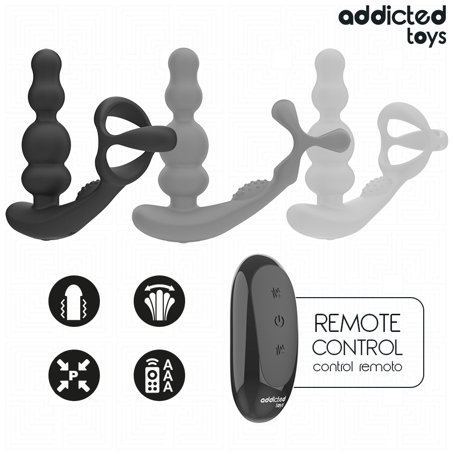 ADDICTED TOYS MASSEUR DE PROSTATE ROTATIF A TELECOMMANDE