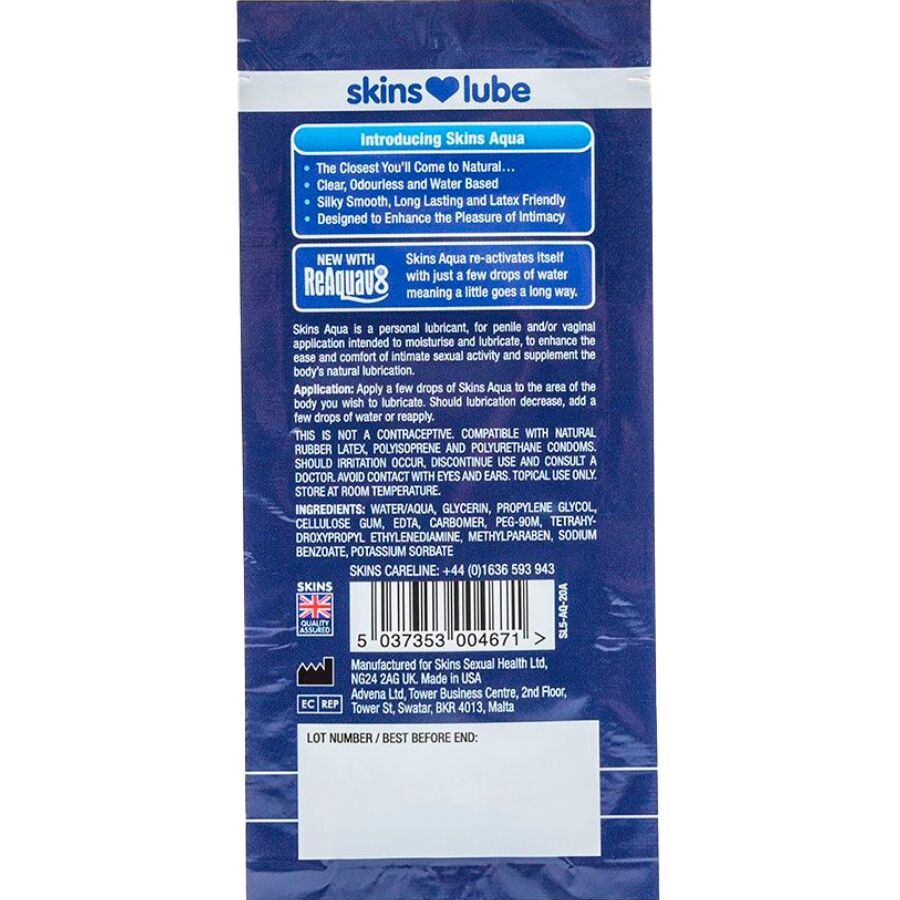 Lubrifiant dose unique 5 ml — emballage
