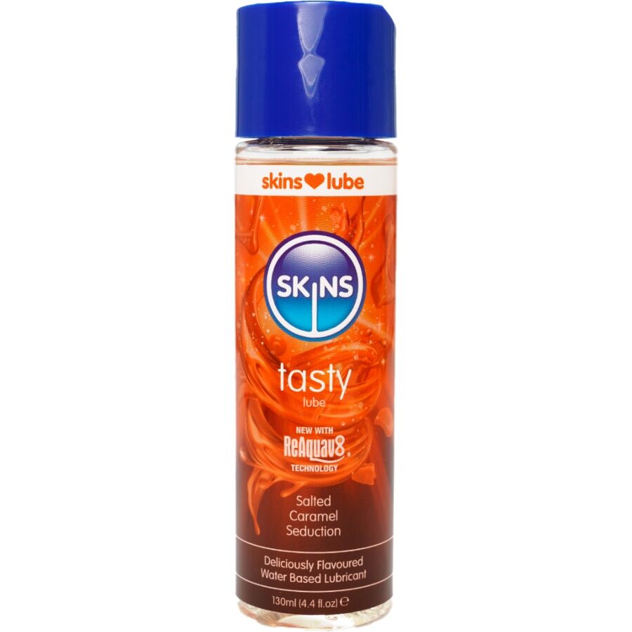 Lubrifiant caramel beurre salé 130 ml — Seduction · Skins · Lubrifiants aromatisés