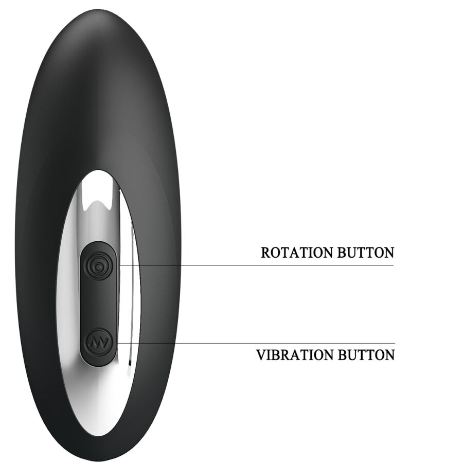MR PLAY MASSEUR DE PROSTATE AVEC ROTATION ET VIBRATION