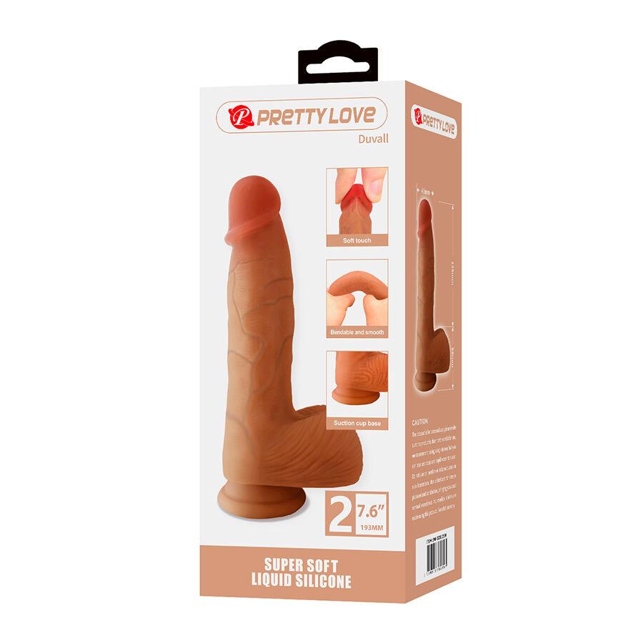 Gode Toucher Hyper Réaliste 19,3 cm × Ø 4,5 cm avec ventouse — Duvall