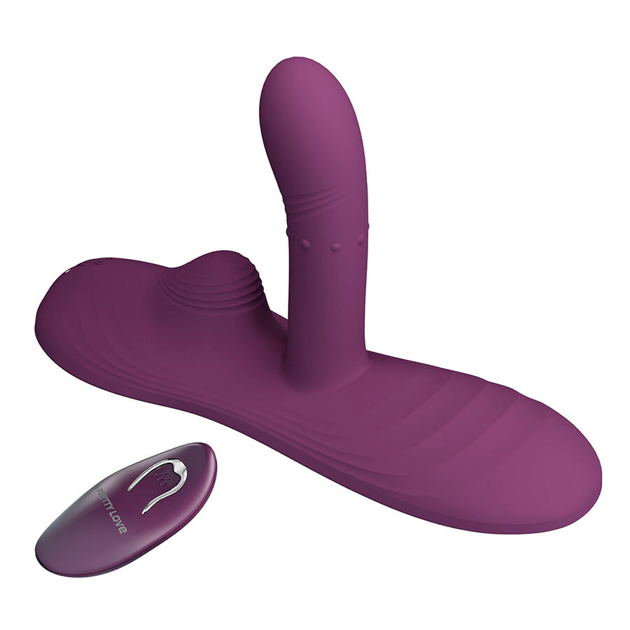 PRETTY LOVE LUKA VIBRATEUR A POSITION ASSISE AVEC EFFET CHAUFFANT ET TELECOMMANDE