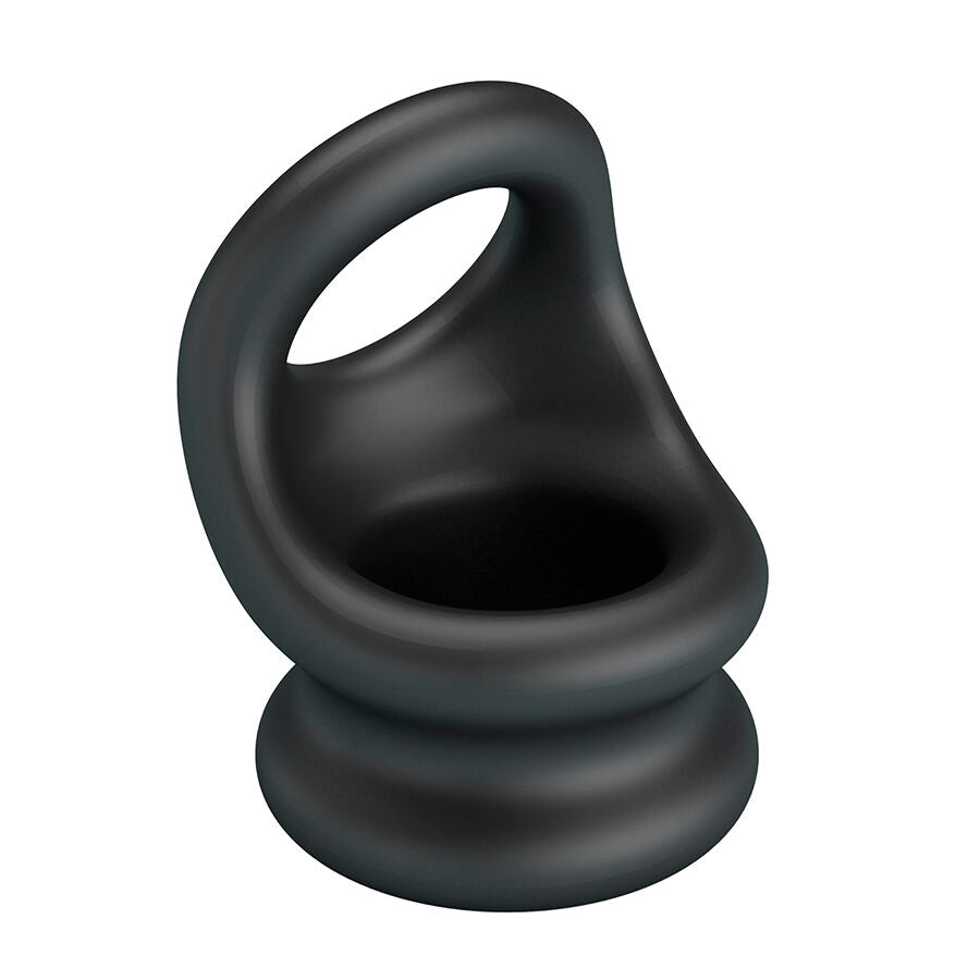 Cockring + poche ballsack silicone souple — en situation