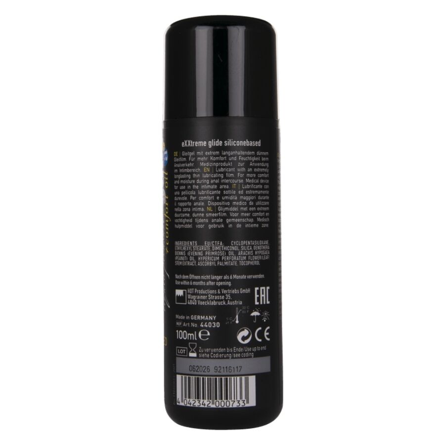 Lubrifiant silicone + huile confort anal 100 ml — vue détaillée