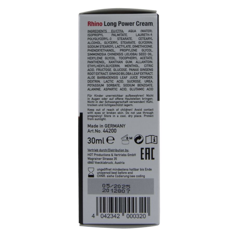 Verzögerungscreme 30 ml — Rhino Long Power