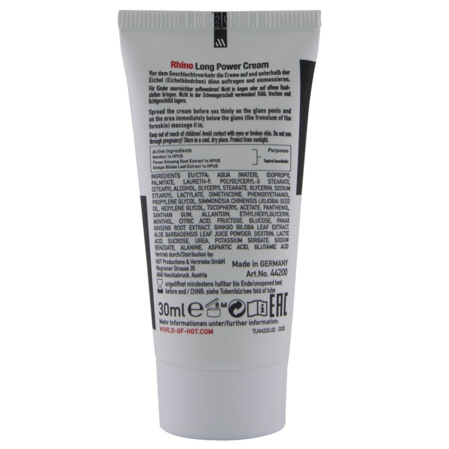 Verzögerungscreme 30 ml — Rhino Long Power