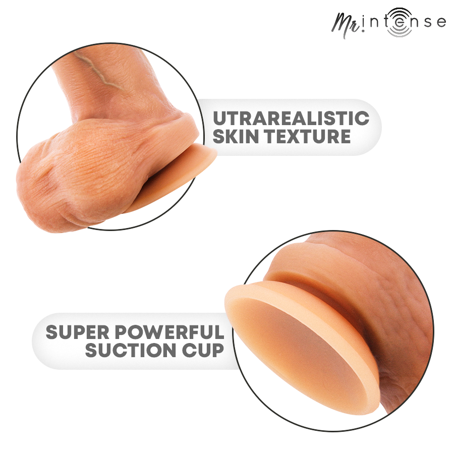 MR INTENSE BRUCE M GODE EN SILICONE AVEC TESTICULES 20 CM O 45 CM