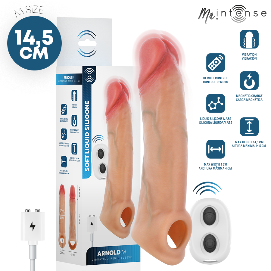 MR INTENSE ARNOLD M MANCHON PENIS VIBRANT ULTRA REALISTE 145 CM O 4 CM