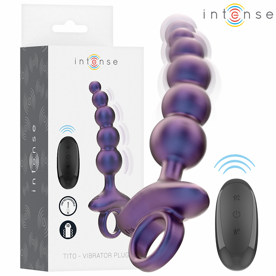 INTENSE TITO PLUG ANAL VIBRANT MODELE 3 TELECOMMANDE