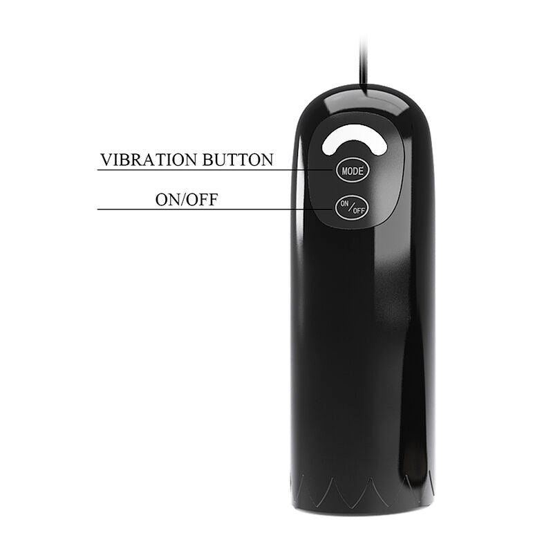 PRETTY LOVE STIMULATEUR DE TETONS ROTATIF A SUCCION NOIR