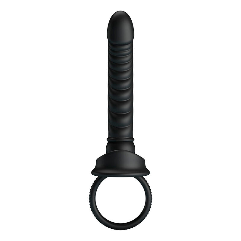 PRETTY LOVE VIBRATEUR ANAL MERRITT AVEC ANNEAU ET VIBRATION NOIR