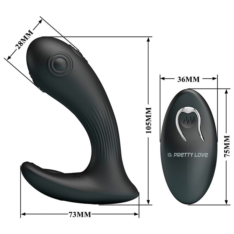 PRETTY LOVE VIBRATEUR DE PROSTATE MIRABELLE AVEC TELECOMMANDE
