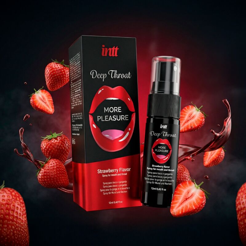 INTT SPRAY ORAL POUR PLUS DE PLAISIR ET DE GORGE PROFONDE SAVEUR FRAISE