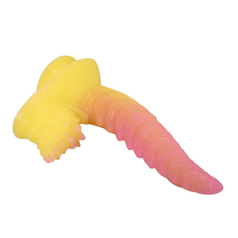 Gode monstre Flame Beast de trois quarts, excroissance hérissée de pointes à la base