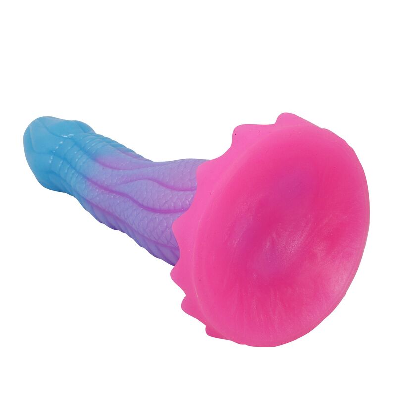 Base ventouse rose concave du gode Void Python, vue de dessous