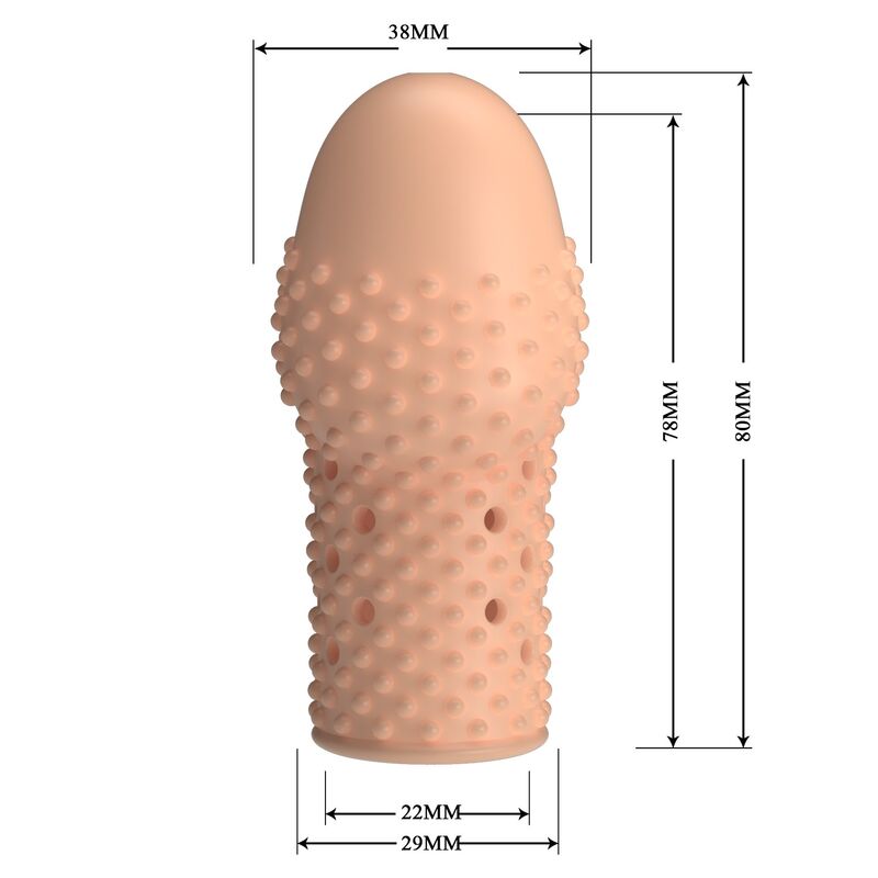 PRETTY LOVE MANCHON PENIS POUR GEEK GAGNEZ EN EPAISSEUR COULEUR NATURELLE