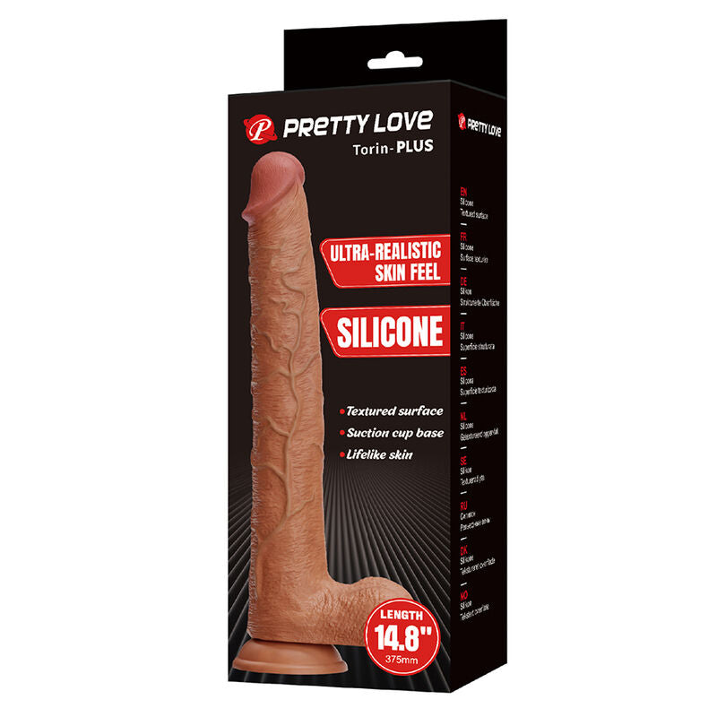Boîte Pretty Love Torin-Plus portant la mention silicone