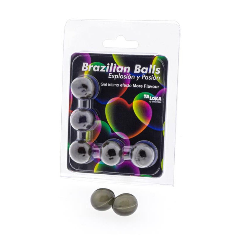 TALOKA 5 BOULES BRESILIENNES PLUS DEFFET DE SAVEUR GEL EXCITANT