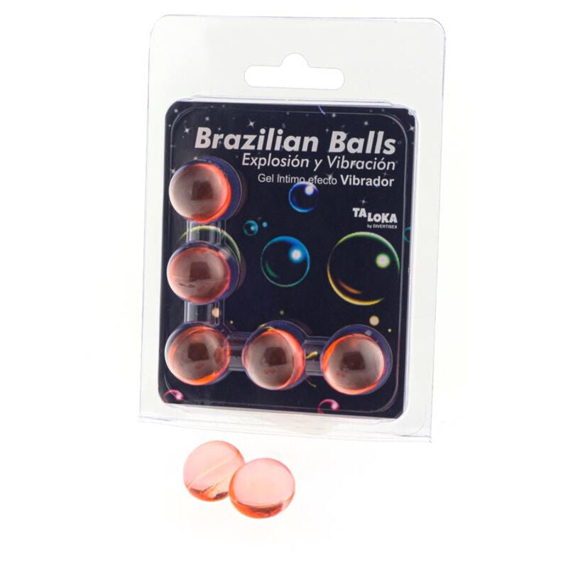 TALOKA 5 BRAZILIAN BALLS, ERREGENDES GEL MIT VIBRIERENDEM EFFEKT