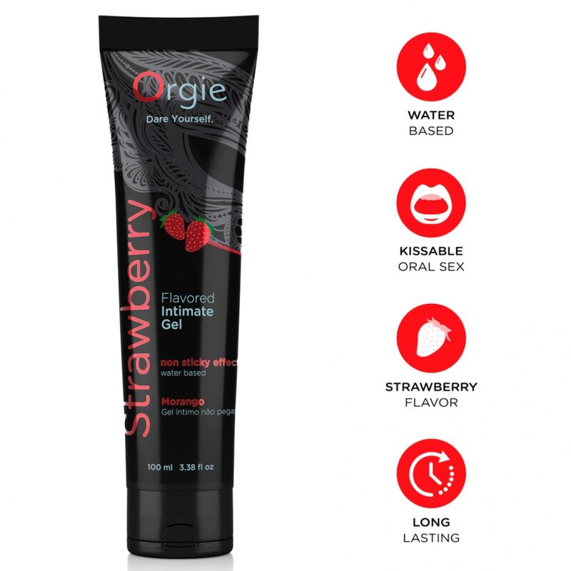Lubrifiant Lube Tube Strawberry ORGIE 100 ml et ses caractéristiques