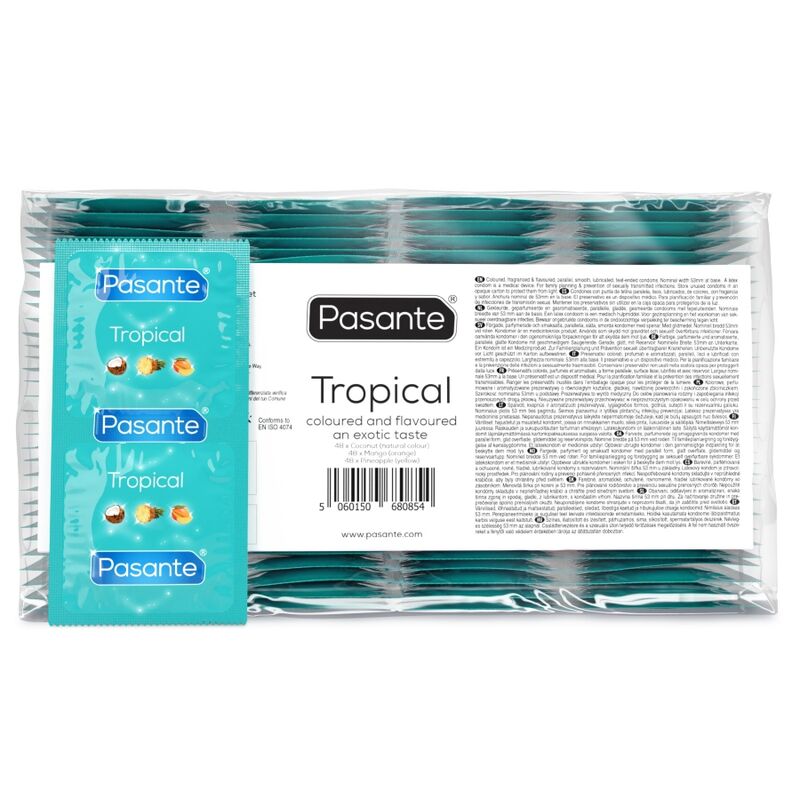PASANTE PRESERVATIFS TROPICAL SAC 144 UNITES