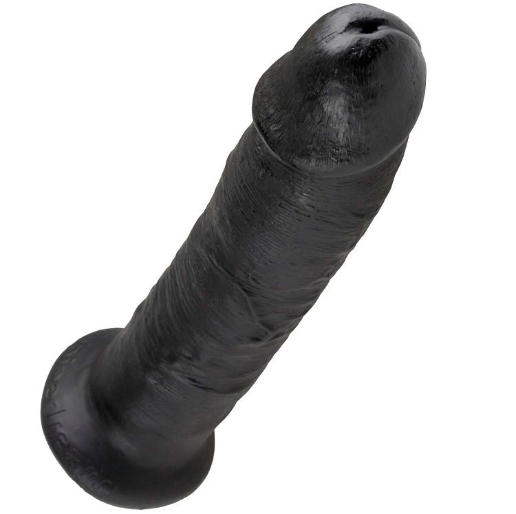 Gode réaliste noir 23 cm avec ventouse — vue détaillée