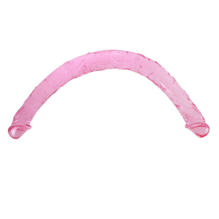 Double dong flexible 44,5 cm lilas — gros plan