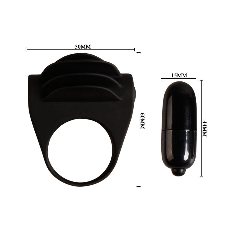 PRETTY LOVE ANNEAU VIBRATEUR NOIR CHESTER