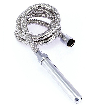 Douche anale flexible métal 1,5 m avec canule lisse · Metal Hard · Hygiène anale