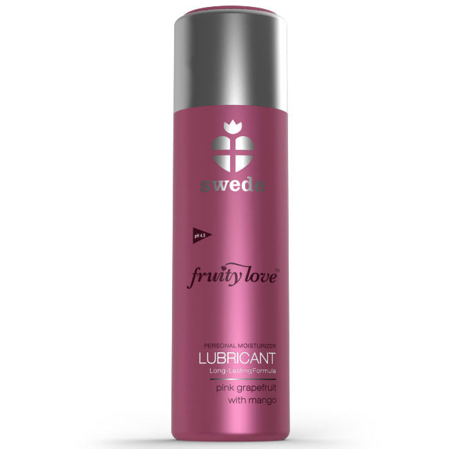Lubrifiant comestible pamplemousse rose & mangue 100 ml — vue de profil