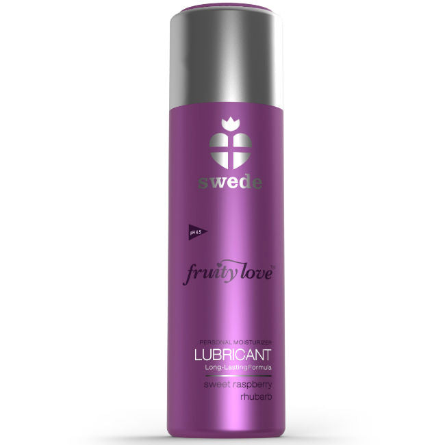 Lubrifiant comestible framboise-rhubarbe 100 ml — emballage