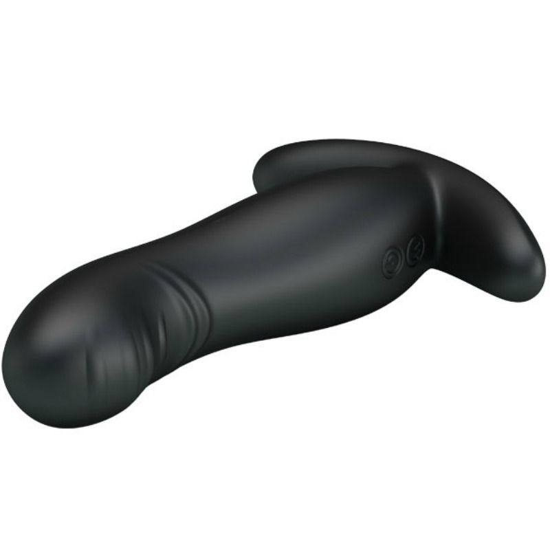 Plug vibrant prostatique silicone base périnéale — texture visible