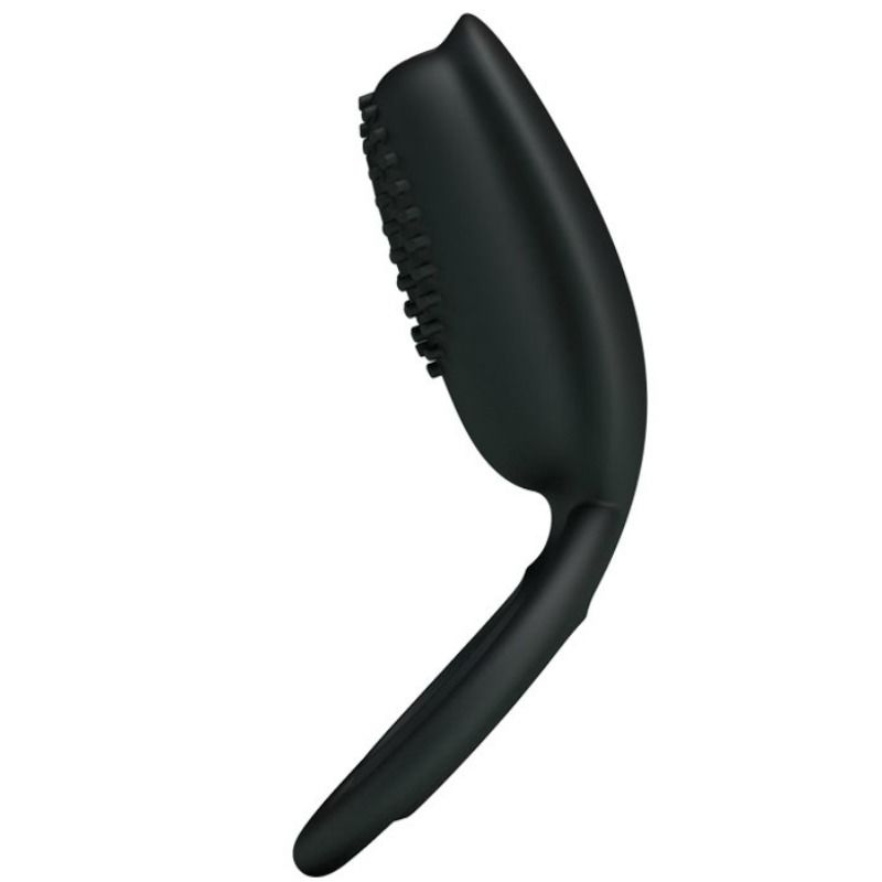 Cockring vibrant silicone 12 modes design ergonomique — gros plan