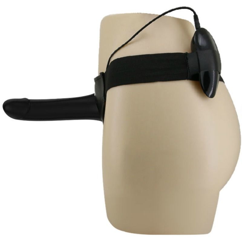 Harnais strap-on vibrant Pretty Love Vito avec gode creux 17,5 cm — vue de profil