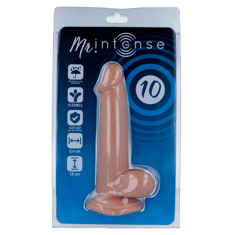 Realistic dildo 18 cm x Ø 3,4 cm with suction cup — No. 10