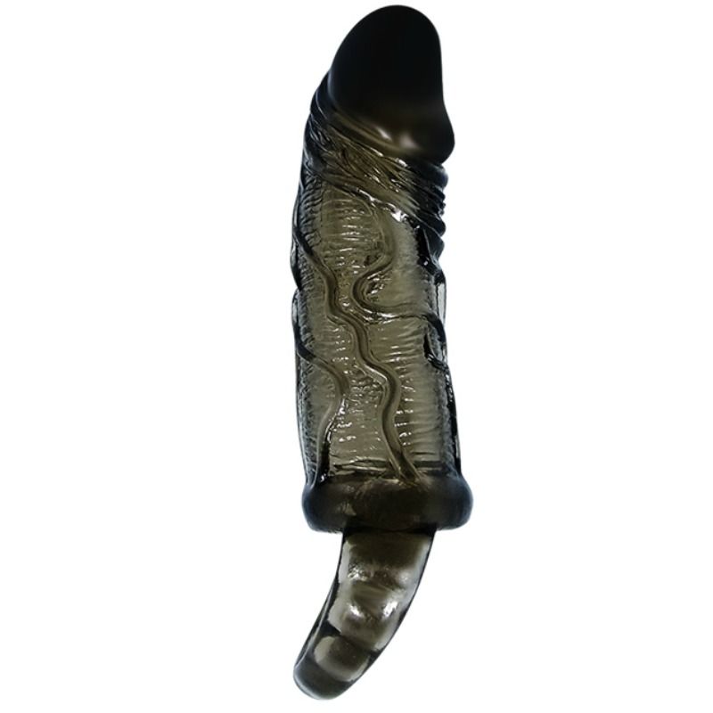BAILE HOUSSE DEXTENSION DE PENIS AVEC SANGLE POUR TESTICULES NOIR 135 CM