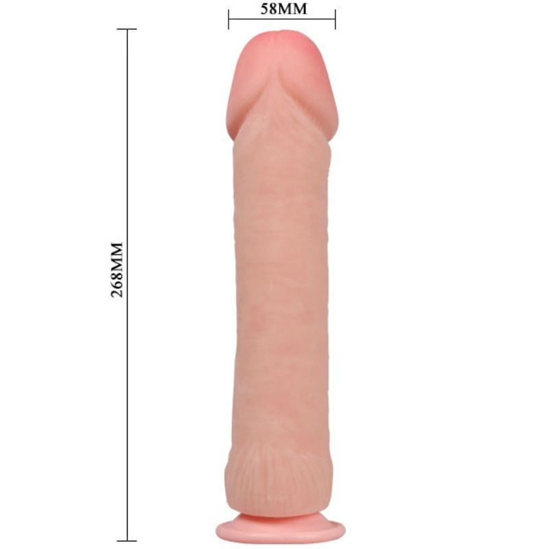 Realistic natural big-penis dildo, 26 cm