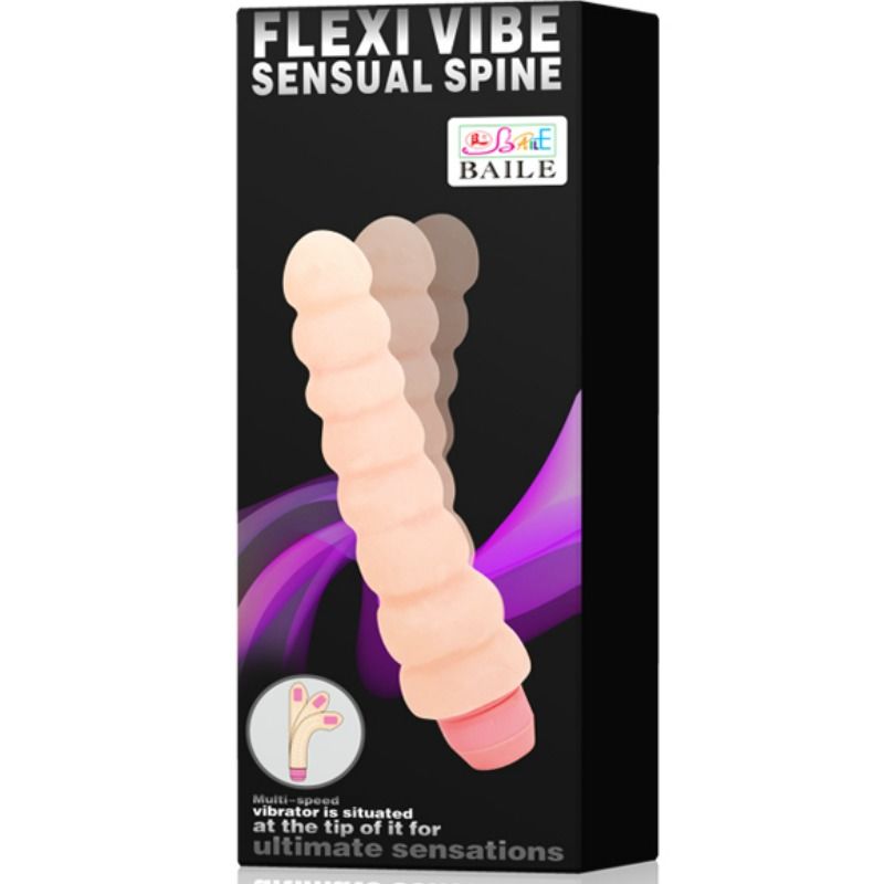 Boîte Baile Flexi Vibe Sensual Spine, vibromasseur multi-vitesses
