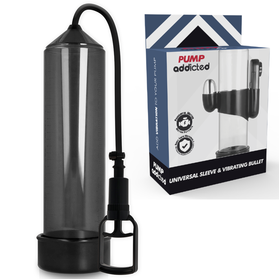 Pompe à pénis manuelle avec vibro — RX7 · Pump Addicted · Pompes & gaines
